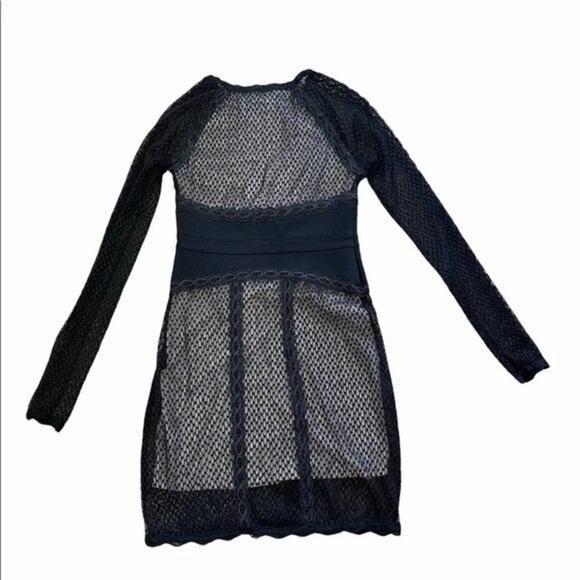 Free People Whimsy Goth Black Lace Overlay dress, Wednesday Adams, Parties,  XS - Picture 9 of 12